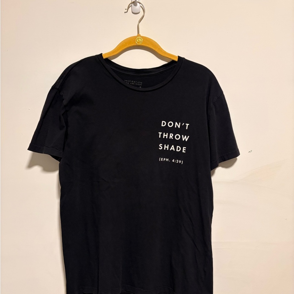 Don't Throw Shade Black Graphic Tee
